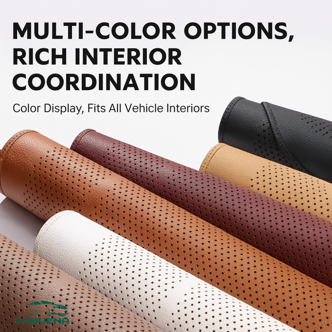 AirLux Seat Cover - Universal All-Season Ventilated Leather – Breathable Comfort Seat Cover