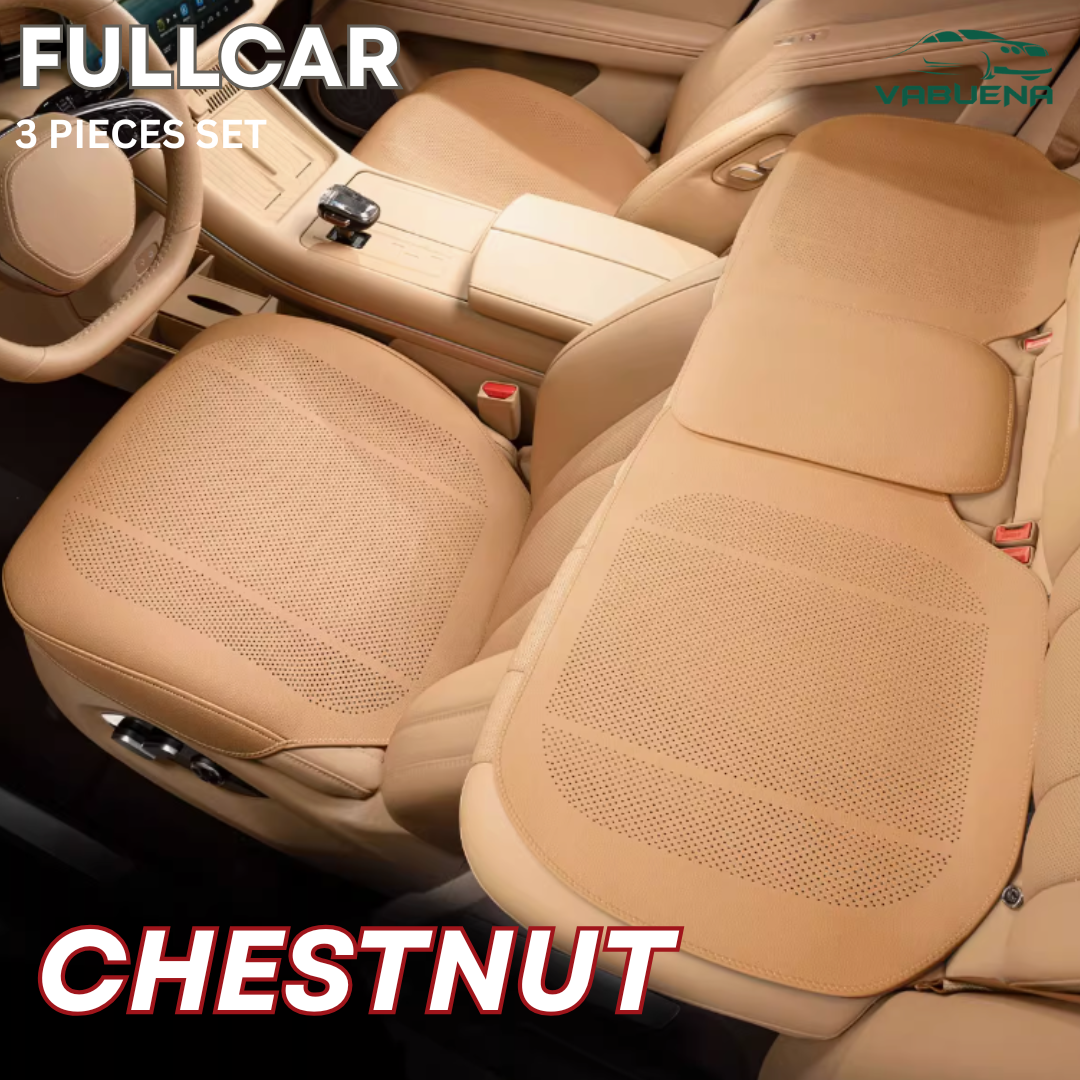 AirLux Seat Cover - Universal All-Season Ventilated Leather – Breathable Comfort Seat Cover