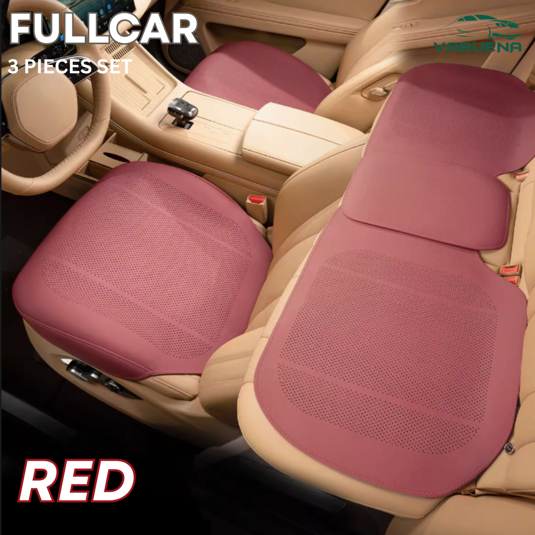AirLux Seat Cover - Universal All-Season Ventilated Leather – Breathable Comfort Seat Cover
