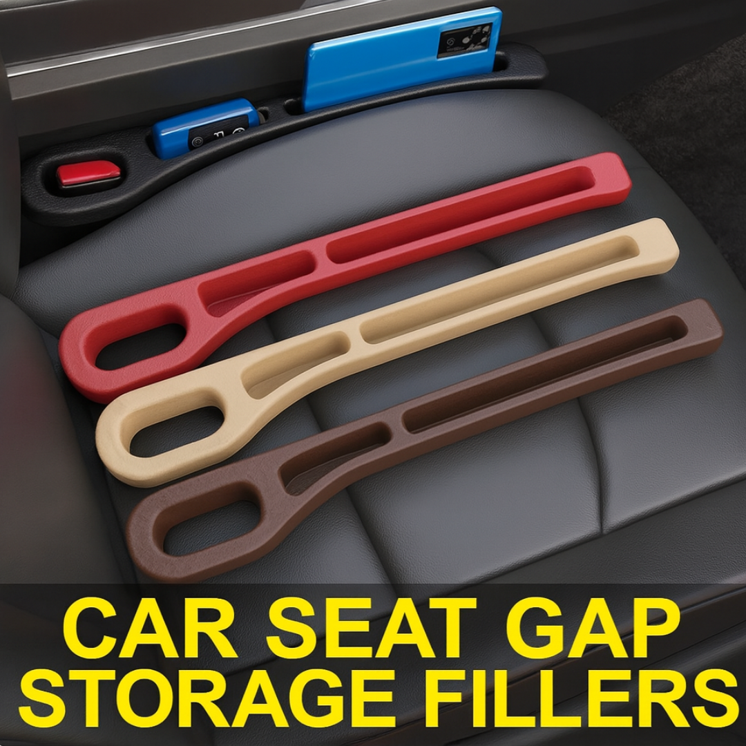 GapGuard Universal Car Seat Gap Filler – Anti-Drop Pad with Seatbelt Slot